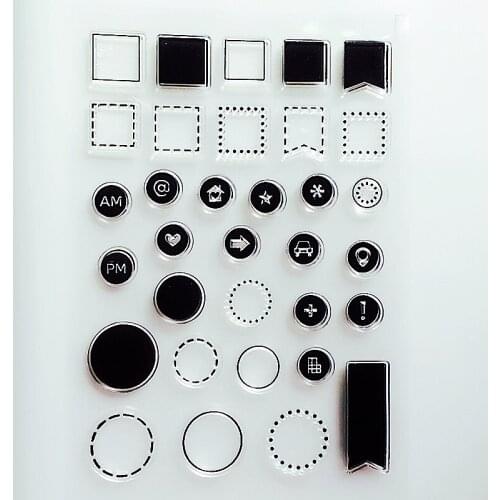 YLCS139 Bubble Silicone Clear Stamps For Scrapbooking DIY Album Paper Cards Making Decoration Embossing Rubber Stamp 11x16cm