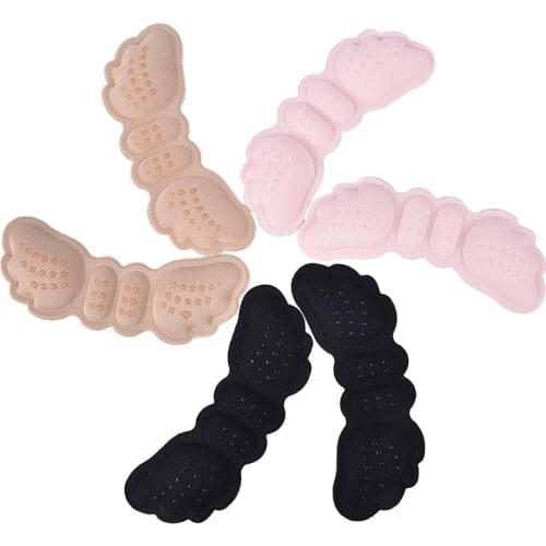 Women Insoles For Shoes High Heels Butterfly Thick/Thin Heel Liner Grips Protector Sticker Pain Relief Foot Care Insert Cushion
