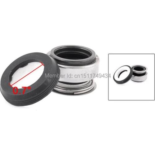 17mm Coiled Spring Rubber Bellows Pump Mechanical Seal 301-17 5pcs