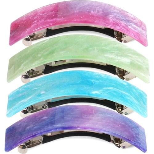 3pcs Trendy Hair Barrettes Clip - Hair Accessory Ornament for Women Girl Fashion Hair Jewelry Tiara for Thick Braid Wear Prom