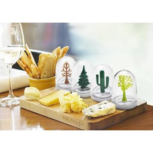 4pcs/set Seasoning Box Jar Plants And Animal Cute Kitchen Spice Storage Bottle Jars Salt Pepper Cumin Powder Spice Tool JO 1091