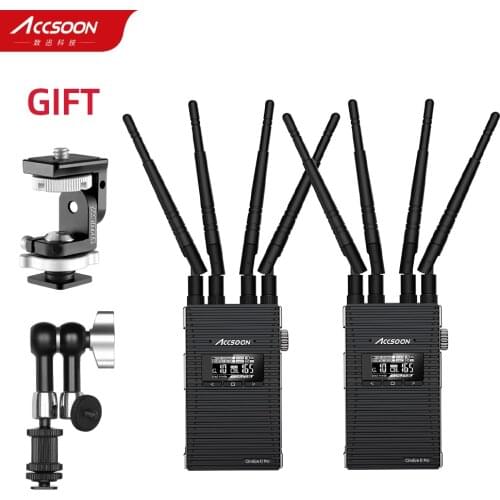 ACCSOON CineEye 2 Pro Wireless Transmission System 5Ghz Dual Channel 1080P 60fps Low Latency 350m for Camera Live Streaming