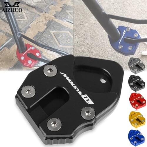 Motorcycle Side Stand Enlarge FOR SYM MAXSYM TL 500 Maxsym TL500 MAXSYMTL 500 2019-2021 Support Plate Kickstand CNC Aluminum