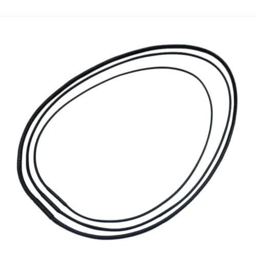 40/45/50cm simple Necklace Chains Leather Cord Wax Rope Chain Black Stainless Steel Clasp Chain DIY Pendant Necklace Findings