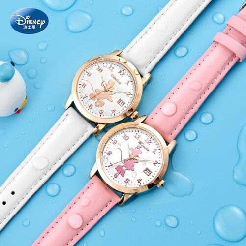 Disney Minnie Mouse Kids Girl Cute Beautiful Quartz Wristwatch Student Time Lady Clocks Children Watch Party Gift Birthday Reloj