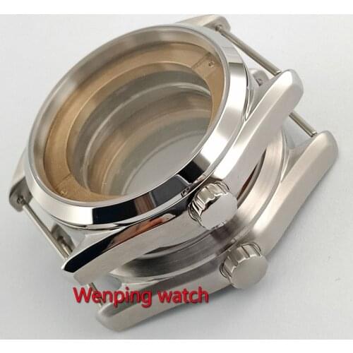 41mm Watch case watch accessories Bottom cover Fit eta 2836 miyota 8205,8215,821A;mingzhu DG2813,3804 movement P872