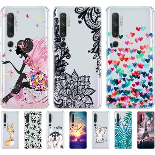 Case For xiaomi Mi Note 10 Case soft silicon phone Cover For xiaomi Mi Note 10 Pro xiomi note10 bumper coque Transparent cute