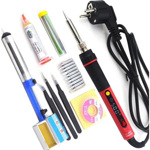 CXG E60W Professional LED Digital Adjustable Electric Soldering Iron Constant temperature Soldering Station 60W to 936d EU Plug