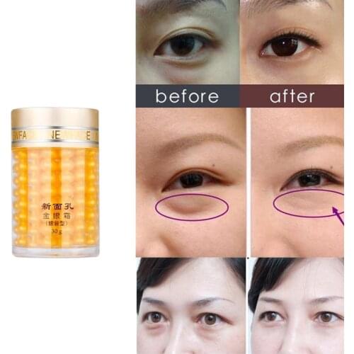 Face Brand Gold Essence Eye Cream Herbal Hyaluronate Acid Anti-Puffiness Ageless Eyes Bag Firming Eye Skin Care Serum 30g