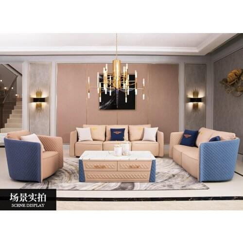 Living room Sofa set диван мебель кровать muebles de sala 1+2+3 seater real genuine leather sofa cama puff asiento sala futon