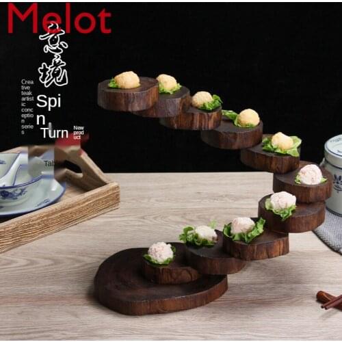 Hotel Creative Farm Special Dishes Private Room Signature Dishes Artistic Conception Dishes Rotating Step-by-Step Upgrade Plate