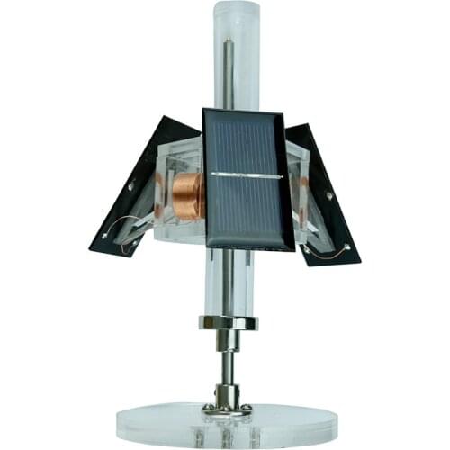 Magnetic levitation solar motor three-sided vertical brushless motor DIY teaching model /creative gift