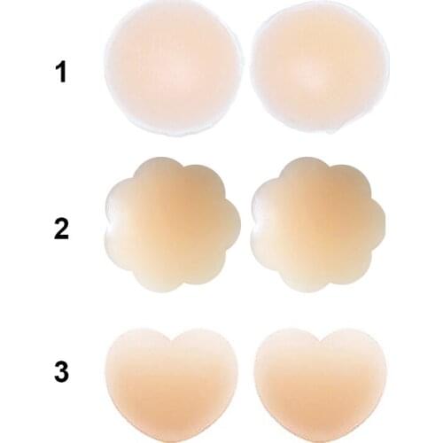 Reusable Womens Breasts Stickers Breast Lift Tape Bra Pads Anti Emptied Chest Paste Sexy Self Adhesive Nipple Covers