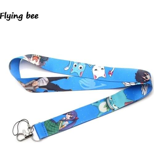 Flyingbee Fashion Keychain lanyard Badge Lanyards Mobile Phone Rope Keyring Key Lanyard Neck Strap Accessories X0167
