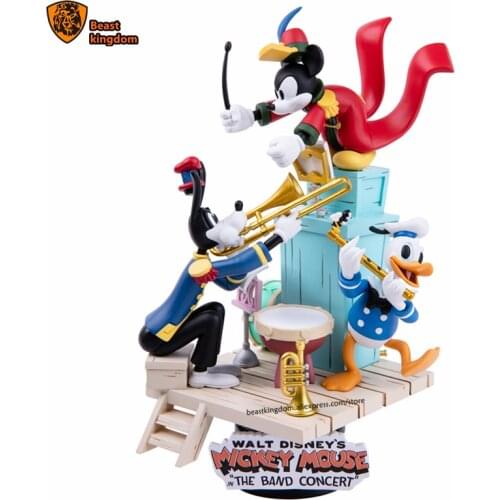 Beast kingdom Disney Donald Duck Mickey Mouse The Band concert Garage Kits Model Kits Collecting gift toys