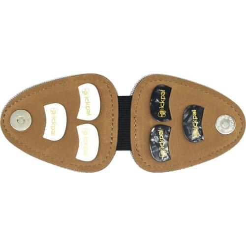 NEW MUKU Guitar Pick Holder Case Bag with 6pcs Acoustic Electric Guitar Colorful Picks