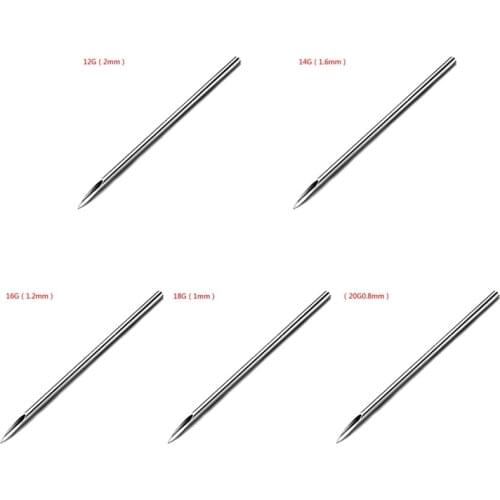 12g/14g/16g/18g/20g Disposable Sterile Body Piercing Needles Medical Tattoo Piercing Needles For Navel Nipple Ear Nose Lip