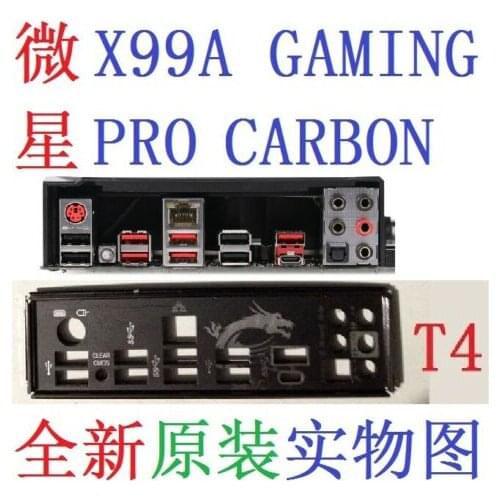 Original IO I/O Shield BackPlate Blende Bracket For MSI X99A GAMING PRO CARBON