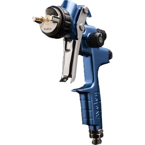 Taiwan A1000 spray gun car paint high atomization handheld pneumatic upper pot 1.3 caliber blue gun body fan surface 34cm