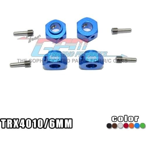 RC Car Parts 1/10 TRX-4 TRX4 Crawler Aluminum Alloy Metal Hex Adaptor Adapters 6MM THICK-SET TRX4010/6MM