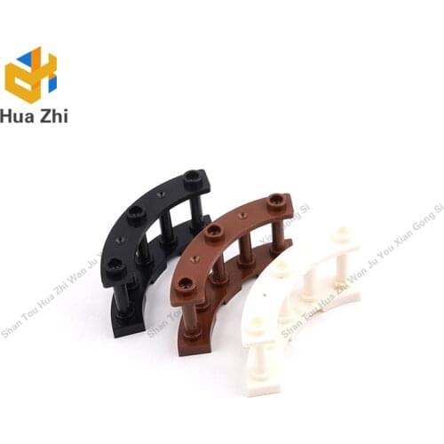 Building Blocks Parts 21229 10PCS Fence Spindled 4 x 4 x 2 Quarter Round with 2 Studs LEGOING MOCS Education