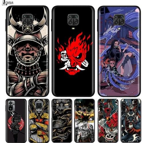 Silicone Cover Japanese Ninja Samurai For Xiaomi Redmi Note 10 10S 9 9C 9S Pro Max 9T 8T 8 7 6 5 Pro 5A 4X 4 Phone Case