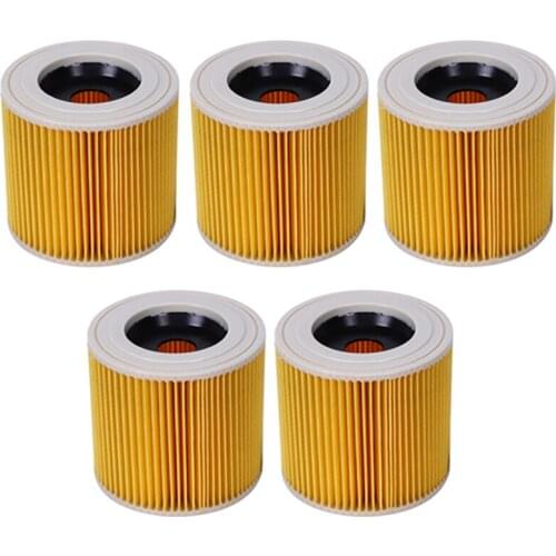 5PCS Replacement Air Dust Filter for Karcher Vacuum Cleaner Parts WD2250 WD3.200 MV2 MV3 WD3 A2004 A2204 HEPA Filter