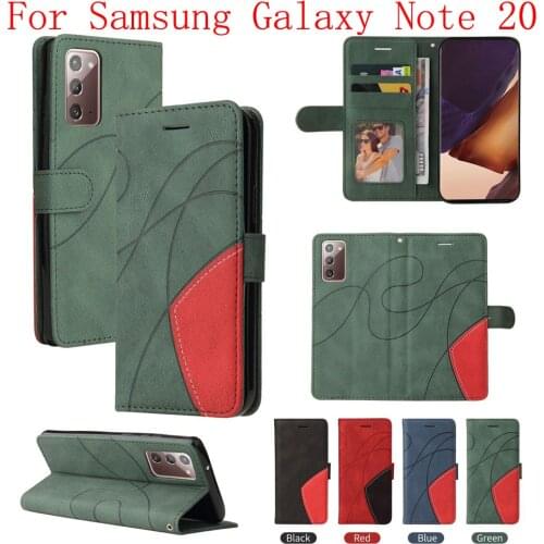 Sunjolly Case for Samsung Galaxy Note 20 Wallet Stand Flip PU Leather Phone Case Cover coque capa Case Cover