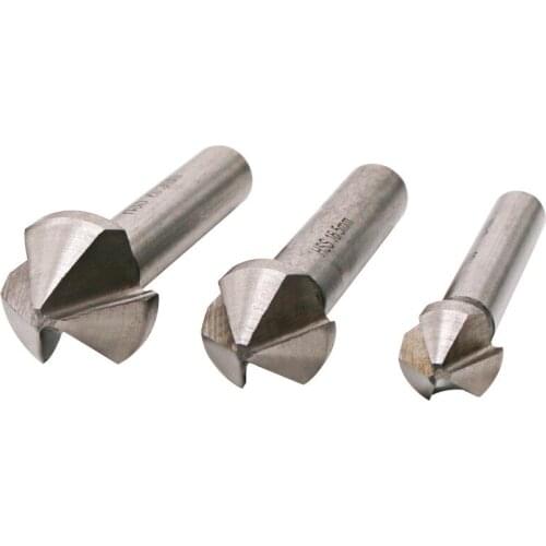 Countersink Drill Bit 6pcs/Set 3 Blade 90 Degree HSS Chamfer milling cutter Tool Woodworking Rotary Drills Hole Opening Tools h3