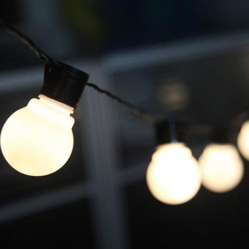 6m 20 Led Globe String Light Outdoor Fairy Lights Garland G50 Bulbs Garden Patio Wedding Party Christmas Decoration Light Chain