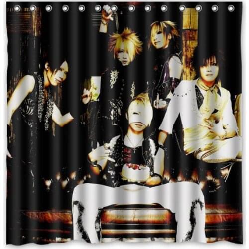 Custom Home Bath Curtain the GazettE Waterproof Fabric Bathroom Shower Curtain With Hooks Home Decoration