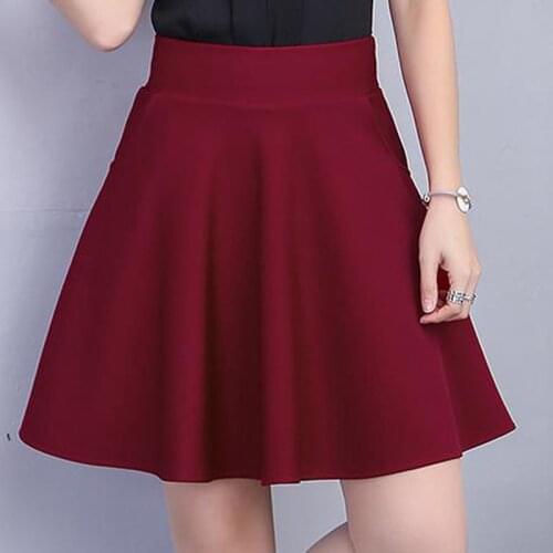 Black Shorts Skirt Women 2020 Fashion Solid Color Pocket High Waist A-line Sun School Mini Skirt Female