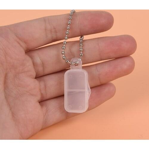 1PCS Button Battery Protective Holder Hard Case Fit For 312# 10# 675# Hearing Aid Clear Plastic Battery Case Batteries Box