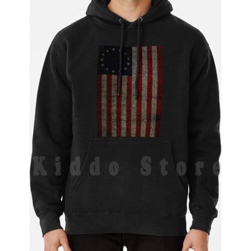 1776 America hoodie long sleeve Old Glory Stars And Stripes America American Usa Betsy Ross Betsy Ross