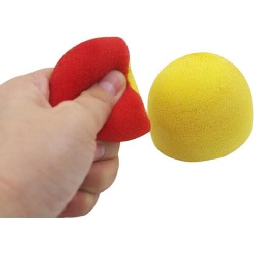 2 Pcs/ Set Color Change Sponge Ball Magic Tricks Fun Super Soft Sponges Changing Ball Square Close Up Magic Stage Magic Props