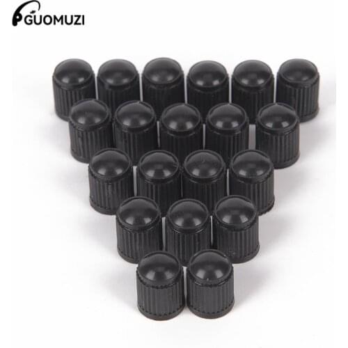 20 Pcs Plastic Dust Valve Caps Bike Car Wheel Tyre Air Valve Stem Caps Motorcycle Tyre Air Valve Caps Accessories Black