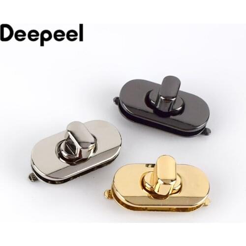 5Pcs Deepeel 35*18cm Bag Metal Lock Buckles Handbag Purse Turn Twist Locks Closure Clasps DIY Luggage Parts Hardware Accessories