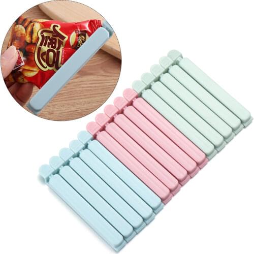 5Pcs Sealing Clamp Bag Clips Household Snack Fresh Food Clips Storage Bag Sealer Kitchen Tool Mini Vacuum Sealer Clamp Food Clip