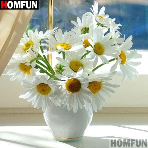 Homfun Full Square/Round Drill 5D DIY Diamond Painting "Flower landscape" 3D Embroidery Cross Stitch Home Decor Gift A10933