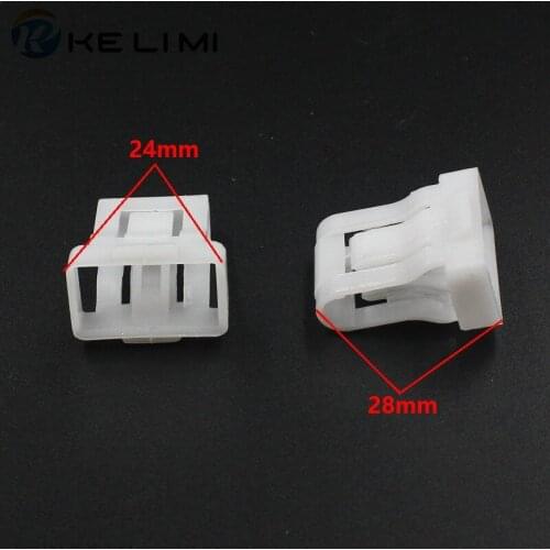 1383-B white nylon fastener seat buckle for toyota chevroler mazda seat push in snaps retainer