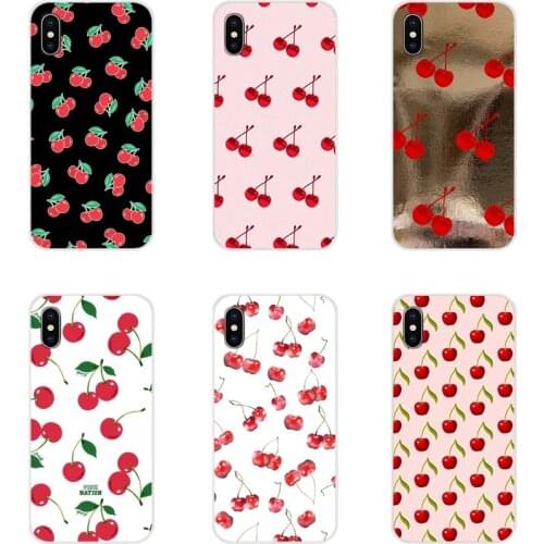 For Xiaomi Redmi 4A S2 Note 3 3S 4 4X 5 Plus 6 7 6A Pro Pocophone F1 Green Cherry Fruit of Food Colorful Accessories Cases Cover