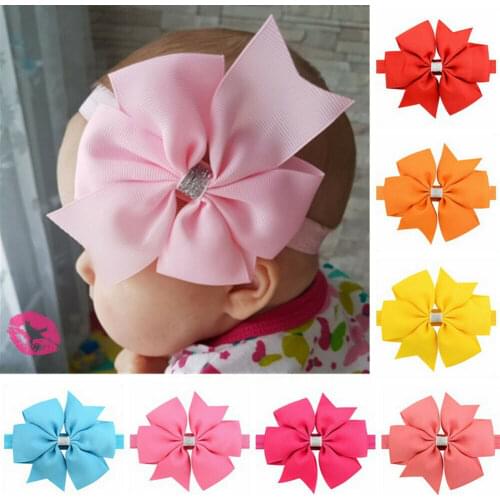 2019 Children Accessories Cute Baby Girls Hair Bows For Kids Hair Bands Hair Clips Big Bowknot Sequin Headwear Wholesale Gifts