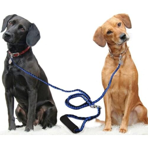 Dual Double Dog Leash No Tangle Coupler Nylon Leash for Two Pet Accessory