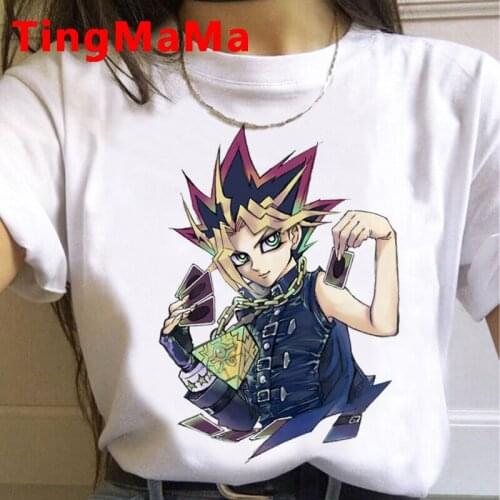 Hot Japanese Anime Yu Gi Oh T Shirt Men 2021 Summer Tops Cartoon Graphic Tees Funny Manga Harajuku Unisex Hip Hop T-shirt Male