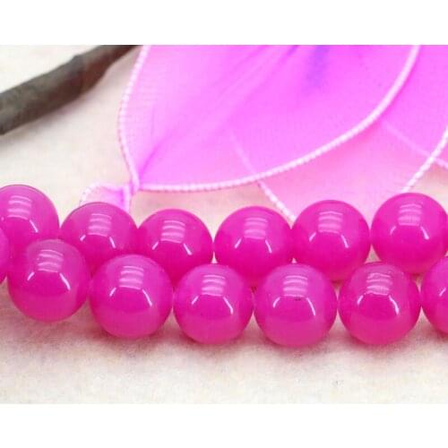 Hot!Charming Rose red chalcedony 12mm round loose beads, 15" DIY design fit jewelry making bracelet necklace