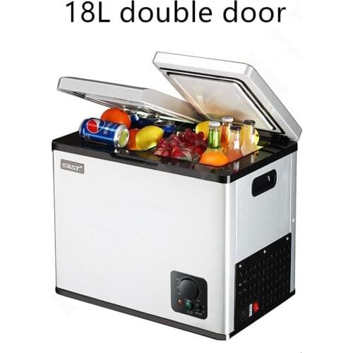 18L Refrigerator Car Refrigerator 12V/24V Mini Fridge Car Cooler Mini Refrigerator Compressor Car Fridge