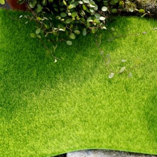 Micro Landscape Moss Ornament Turf Faux Lawn for Miniature Garden Decor DIY Artificial Grass Mat Plastic Synthetic