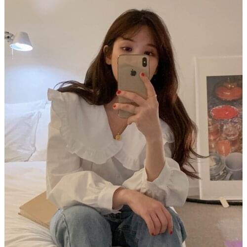 New Embroidery Lace Transparent Womens Blouses Summer Tops Femme Casual Women Shirt Long Sleeve Girls Blouse New Blusas