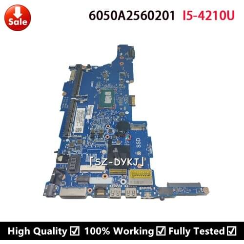 For HP 840 G1 740 750 850 G1 Laptop Motherboard i5-4210U CPU 6050A2560201-MB-A03 802531-001 802531-501 802531-601 Mainboard
