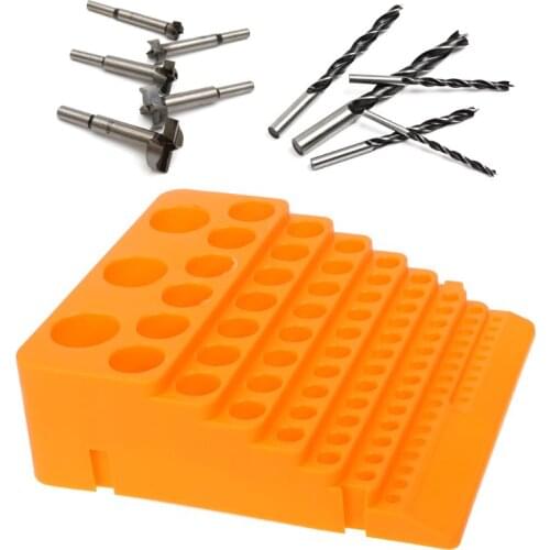 84 Holes Multifunctional Thickened Milling Cutter Reamer Drill Bit Storage Box Tool Accessories Organizer